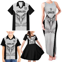 Cavalier Jamaica Football Custom Family Matching Tank Maxi Dress and Hawaiian Shirt Come On Eagles - Wonder Print Shop