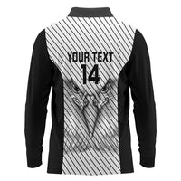 Cavalier Jamaica Football Custom Long Sleeve Polo Shirt Come On Eagles - Wonder Print Shop