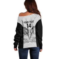 Cavalier Jamaica Football Custom Off Shoulder Sweater Come On Eagles - Wonder Print Shop