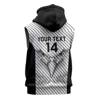 Cavalier Jamaica Football Custom Sleeveless Zip Hoodie Come On Eagles - Wonder Print Shop