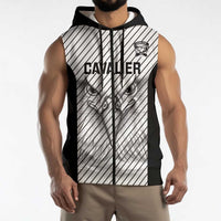 Cavalier Jamaica Football Custom Sleeveless Zip Hoodie Come On Eagles - Wonder Print Shop