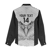 Cavalier Jamaica Football Custom Women Casual Shirt Come On Eagles - Wonder Print Shop