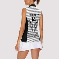 Cavalier Jamaica Football Custom Women Sleeveless Polo Shirt Come On Eagles - Wonder Print Shop