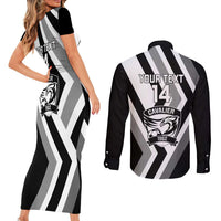 Cavalier Jamaica Football Custom Couples Matching Short Sleeve Bodycon Dress and Long Sleeve Button Shirt Est 1962 Go Champions - Wonder Print Shop