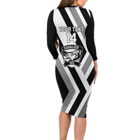 Cavalier Jamaica Football Custom Family Matching Long Sleeve Bodycon Dress and Hawaiian Shirt Est 1962 Go Champions - Wonder Print Shop