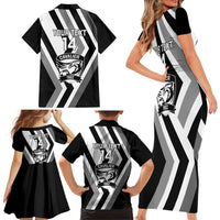 Cavalier Jamaica Football Custom Family Matching Short Sleeve Bodycon Dress and Hawaiian Shirt Est 1962 Go Champions - Wonder Print Shop