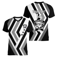 Cavalier Jamaica Football Custom Women V-Neck T-Shirt Est 1962 Go Champions - Wonder Print Shop