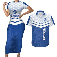 Mount Pleasant Jamaica Football Custom Couples Matching Short Sleeve Bodycon Dress and Hawaiian Shirt Come On Stush - Wonder Print Shop