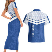 Mount Pleasant Jamaica Football Custom Couples Matching Short Sleeve Bodycon Dress and Hawaiian Shirt Come On Stush - Wonder Print Shop