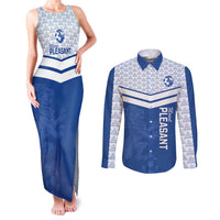 Mount Pleasant Jamaica Football Custom Couples Matching Tank Maxi Dress and Long Sleeve Button Shirt Come On Stush - Wonder Print Shop