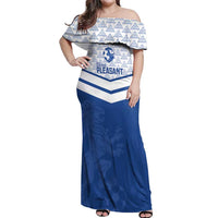Mount Pleasant Jamaica Football Custom Off Shoulder Maxi Dress Come On Stush - Wonder Print Shop