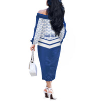 Mount Pleasant Jamaica Football Custom Off The Shoulder Long Sleeve Dress Come On Stush - Wonder Print Shop