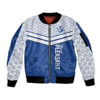 Mount Pleasant Jamaica Football Custom Sleeve Zip Bomber Jacket Come On Stush - Wonder Print Shop