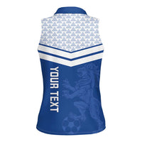 Mount Pleasant Jamaica Football Custom Women Sleeveless Polo Shirt Come On Stush - Wonder Print Shop