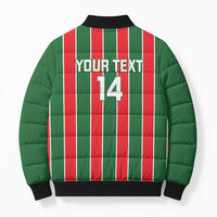 Robinhood Suriname Football Custom Bomber Puffer Jacket Go Geen Strijd - Wonder Print Shop
