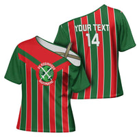 Robinhood Suriname Football Custom Cross Shoulder Shirt Go Geen Strijd - Wonder Print Shop
