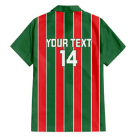 Robinhood Suriname Football Custom Family Matching Short Sleeve Bodycon Dress and Hawaiian Shirt Go Geen Strijd - Wonder Print Shop