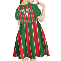 Robinhood Suriname Football Custom Kid Short Sleeve Dress Go Geen Strijd - Wonder Print Shop