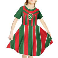 Robinhood Suriname Football Custom Kid Short Sleeve Dress Go Geen Strijd - Wonder Print Shop