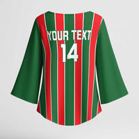 Robinhood Suriname Football Custom Kimono Sleeve Blouse Go Geen Strijd - Wonder Print Shop