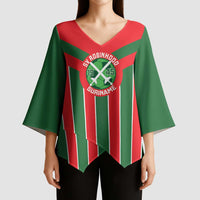 Robinhood Suriname Football Custom Kimono Sleeve Blouse Go Geen Strijd - Wonder Print Shop