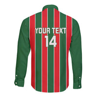 Robinhood Suriname Football Custom Long Sleeve Button Shirt Go Geen Strijd - Wonder Print Shop