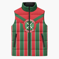 Robinhood Suriname Football Custom Sleeveless Puffer Jacket Go Geen Strijd - Wonder Print Shop