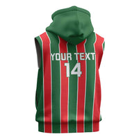 Robinhood Suriname Football Custom Sleeveless Zip Hoodie Go Geen Strijd - Wonder Print Shop