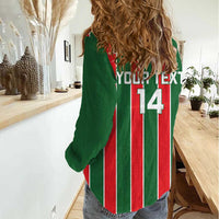 Robinhood Suriname Football Custom Women Casual Shirt Go Geen Strijd - Wonder Print Shop
