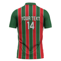 Robinhood Suriname Football Custom Zipper Polo Shirt Go Geen Strijd - Wonder Print Shop