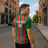 Robinhood Suriname Football Custom Zipper Polo Shirt Go Geen Strijd - Wonder Print Shop