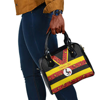 Uganda Independence Day Shoulder Handbag Ugandan Kitenge African Pattern