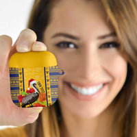 Personalized Barbados Christmas AirPods Case Bajan Xmas Brown Pelican Santa - Wonder Print Shop