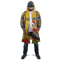 Personalized Barbados Christmas Cloak Bajan Xmas Brown Pelican Santa - Wonder Print Shop