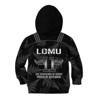 New Zealand Silver Fern Rugby Kid Hoodie Aotearoa Godfather Proud Gone But Never Forgotten - Wonder Print Shop