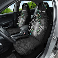 Personalised New Zealand Silver Fern Rugby Car Seat Cover Paua Shell With Champions Trophy History NZ Forever - Wonder Print Shop