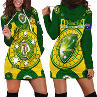 Australia Cricket Hoodie Dress 2023 World Cup 6th Champions Trophy National Color - Wonder Print Shop