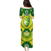 Personalised Australia Cricket Puletasi 2023 World Cup 6th Champions Trophy National Color - Wonder Print Shop