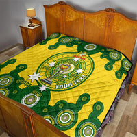 Personalised Australia Cricket Quilt 2023 World Cup 6th Champions Trophy National Color - Wonder Print Shop