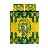 Personalised Australia Cricket Quilt Bed Set 2023 World Cup 6th Champions Trophy National Color - Wonder Print Shop