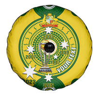 Personalised Australia Cricket Spare Tire Cover 2023 World Cup 6th Champions Trophy National Color - Wonder Print Shop