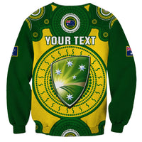 Personalised Australia Cricket Sweatshirt 2023 World Cup 6th Champions Trophy National Color - Wonder Print Shop
