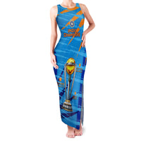Custom India Cricket Family Matching Tank Maxi Dress and Hawaiian Shirt 2023 World Cup 3rd Champions Proud - Wonder Print Shop