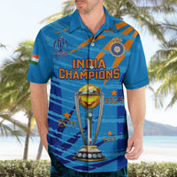 Custom India Cricket Hawaiian Shirt 2023 World Cup 3rd Champions Proud - Wonder Print Shop