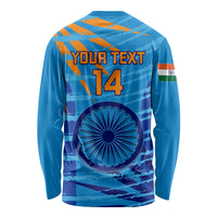 Custom India Cricket Long Sleeve Shirt 2023 World Cup 3rd Champions Proud - Wonder Print Shop