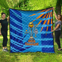 India Cricket Quilt 2023 World Cup 3rd Champions Proud - Wonder Print Shop