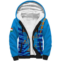 Custom India Cricket Sherpa Hoodie 2023 World Cup 3rd Champions Proud - Wonder Print Shop