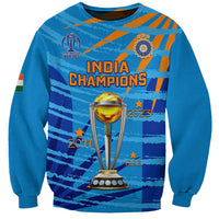 Custom India Cricket Sweatshirt 2023 World Cup 3rd Champions Proud - Wonder Print Shop