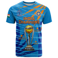 Custom India Cricket T Shirt 2023 World Cup 3rd Champions Proud - Wonder Print Shop