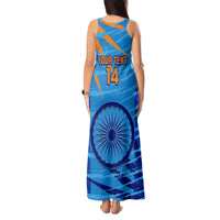 Custom India Cricket Tank Maxi Dress 2023 World Cup 3rd Champions Proud - Wonder Print Shop